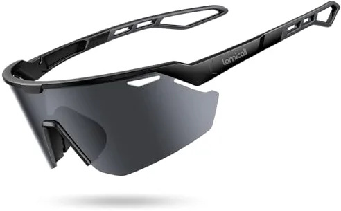 Lamicall Polarizadas Gafas de Sol para Ciclismo - [24g Ultraligero] UV400 Protección, TR90-Marco, Almohadilla Nasal Ajustable, Gafas de Sol Deportivas Mujeres Hombres para Pesca/Running/Senderismo