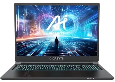 Gigabyte Portátil Gaming G6 MF - 16,0 Pulgadas, 165Hz FHD, Intel Core i7-13700H, RTX 4050 GPU, 16GB DDR5 4800MHz, 512G SSD, FreeDOS, G6 MF-72ES893KD