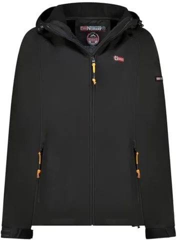 Geographical Norway Tamilalorama Lady – Chaqueta Softshell con capucha para mujer impermeable al aire libre – Chaqueta a prueba de viento resistente – Actividades al aire libre senderismo esquí otoño