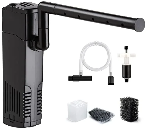 NICREW Filtro Interior para Acuario de 40L-80L, Bombas y filtros para Acuario de Agua Dulce o Salada