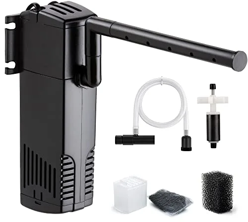 NICREW Filtro Interior para Acuario de 60L-150L, Bombas y filtros para Acuario de Agua Dulce o Salada