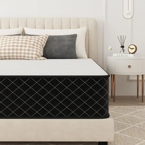 PurrJoys Colchón híbrido 140x200 cm, Altura 20 cm, Muelles ensacados H3 & H4, 7 Zonas ergonómicas, colchón ortopédico para quienes Duermen de Lado, Espuma viscoelástica, Tejido hipoalergénico
