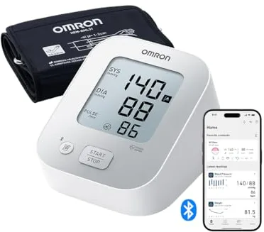 OMRON X2+ Connect - Tensiómetro de brazo - Indicador de hipertensión y detección de latido irregular - Conexión Bluetooth - Memoria de hasta 30 lecturas - Validado clínicamente-Garantía 5 años-22-42cm