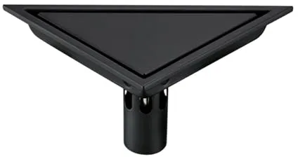 Atrapador de pelo moderno de acero inoxidable para baño invisible para ducha, triángulo, cubierta de drenaje de suelo, recogedor de pelo para drenaje de baño