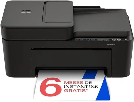 HP DeskJet 4320, Impresora Multifunción de inyección de Tinta a Color, inalámbrica, alimentador automático de Documentos (ADF), Wi‑Fi Doble Banda, App Smart, 6 Meses de Instant Ink incluidos, Negro