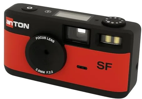 Anton Screen Free Cámara Digital Rojo