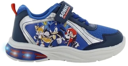 Leomil Sonic Zapatos Zapatos con Luces niños niño 27, Ideal para la Escuela y el Tiempo Libre, Azul