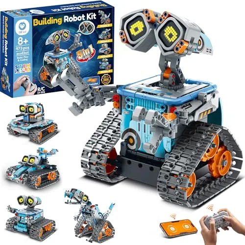 Sillbird Robot Juguetes de Construcción para Niños, Kit de Robots programable Stem con App y Control Remoto Juguetes Robóticos para Niños de 8 9 10 11 12 13 + Años (473 Piezas)