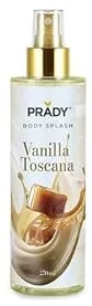Prady – Body Splash Vanilla Toscana Femme – 250 ml – Fragancia corporal cálida & envolvente con aroma de vainilla