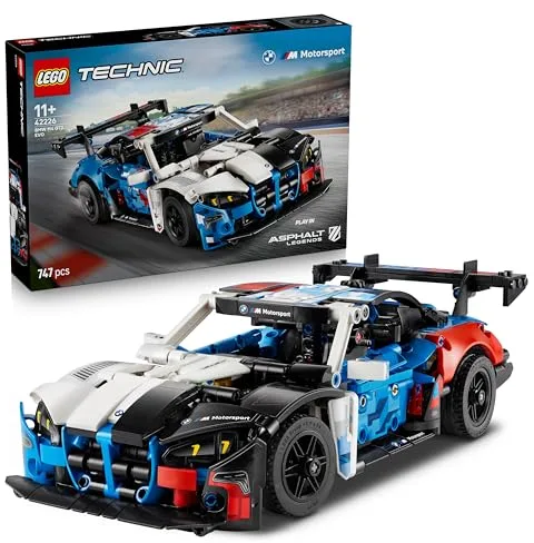 LEGO Technic Coche de Carreras BMW M4 GT3 EVO de Juguete - Kit de Maquetas con Motor V6, Dirección y Puertas Que se Abren - Regalo Gamer para Niños de 11+ Años y Adolescentes - 42226