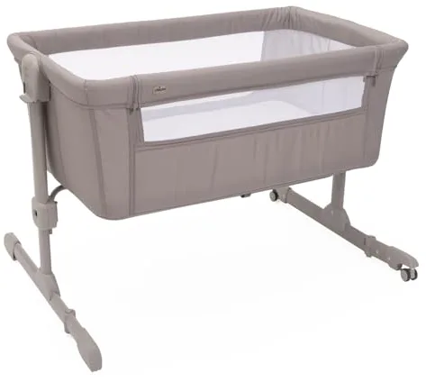 Chicco Next2Me Essential Cuna de colecho para Bebé, Cuna Co-Sleeping, Compatible con Diferentes Camas, Altura Ajustable, Buena Circulación del Aire, Colchón y Bolsa Incluidos, 0-6 Meses, Beige