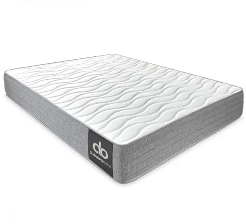 Duérmete Online - Colchón 150 x 200 Viscoelástico Frida con Cara Invierno/Verano, Ergonómico, Confort y Dureza Óptimos, Higiénico y Transpirable, Grosor 25cm