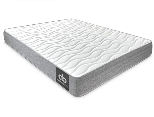 Duérmete Online - Colchón 135 x 190 Viscoelástico Frida con Cara Invierno/Verano, Ergonómico, Confort y Dureza Óptimos, Higiénico y Transpirable, Grosor 21cm