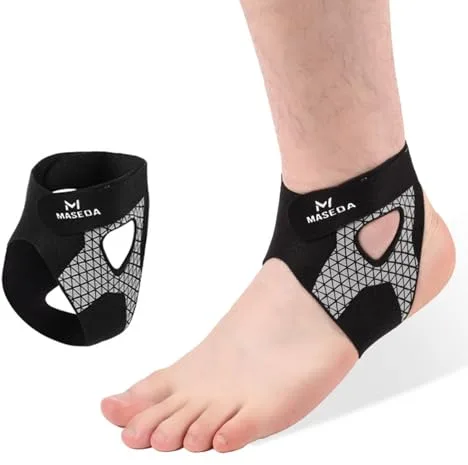 Vyranut Tobillera Deportiva 2 Piezas – Soporte Elástico de Tobillo en Nylon Transpirable con Doble Banda Ajustable en U – Unisex, Ideal para Correr, Fútbol, Fitness, Senderismo(L)