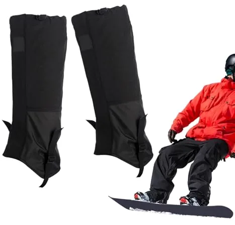 Genérico Polainas para Piernas,Impermeable y Protector Antideslizante,Protector Ajustable para Invierno, Running y Nieve | Actividades Exteriores Verano Caza Hombre Mujer