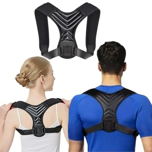 BLholife Cinturón de apoyo para la espalda, soporte recto para aliviar la tensión de los hombros, corrector de postura, espalda para hombre y mujer, entrenador de postura, corrector de postura para