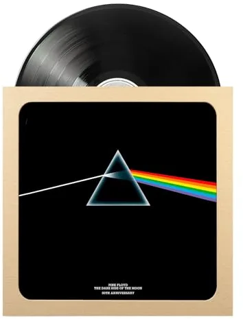 Grupo Erik Marco vinilo haya Premium - Marco madera para disco vinilo LP 12" con Anclaje y Cristal - Decoración hogar │ Regalos para amantes de la música (35.5 x 38 cm)