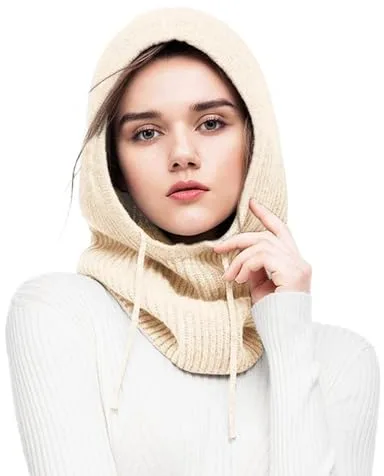 Calidez Balaclava Mujer Multifunción Gorro de Invierno de Informal Elástico Cálido con Bufanda Larga Balaclava Pasamontañas Térmico para Esquí Senderismo Correr Ciclismo Trabajando