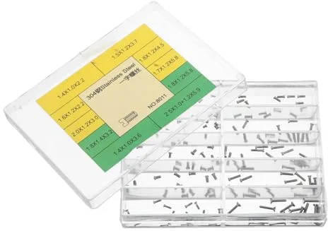 Hemobllo Juego de Tornillos de Repuesto para Reloj de Acero Inoxidable, Surtido de 10 Modelos Tornillos de Ranura Plana para Reparación de Movimiento, Caja y Pulsera, Kit Profesional