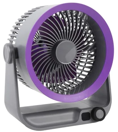Ventilador Circulador de Aire Inalámbrico, Refrigeración Potente para Dormitorio, Silencioso, 4000mAh, ABS, Escritorio para Toda la Habitación
