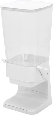 VGEBY Dispensador de Cereales, Organizador de Aperitivos Ajustable de Gran Capacidad, Contenedor de Alimentos Secos de 5,5 L para Almacenamiento en la Cocina (WHITE)