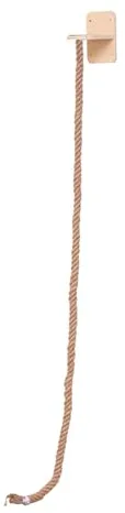 Ronyme Cuerda de Escalada para Gatos, Resistente, fácil de Instalar, para Montar en Pared, para de Gatos, para Sala de Estar, Interior y Exterior, Ventosa de 2 M