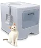 Arenero cubierto gato