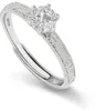 Anillo compromiso plata