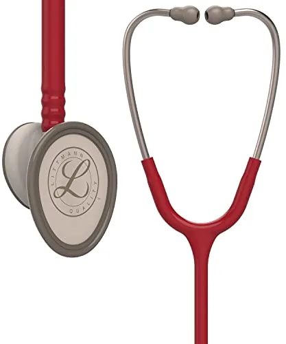 3M Littmann Fonendoscopios Lightweight II S.E. 2451, tubo de color borgoña, 71,1 cm