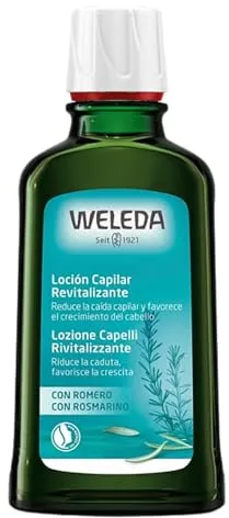Weleda – Loción Capilar Revitalizante de Romero, Fortalece el Cabello, Estimula el Cuero Cabelludo y Reduce la Caída, El embalaje puede variar – 100 ml