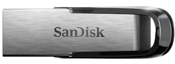SanDisk Ultra Flair Pendrive 128 GB Memoria USB 3.0 (Velocidad de lectura hasta 150 MB/s, Protección con Contraseña, Carcasa de metal elegante y duradera, Plata) Negro