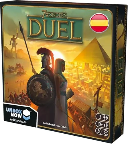 Asmodee 7 Wonders Duel, Juego de Civilizaciones Ganador de Varios Premios, Juego de Mesa a Partir de 10 Años para Dos Jugadores, 30 Minutos por Partida, Español