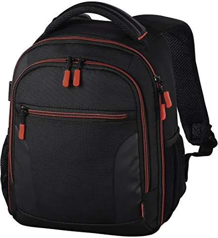 Hama Miami | Mochila para equipo fotográfico (Funda tipo mochila para cámara réflex, compartimientos extraíbles) Negro