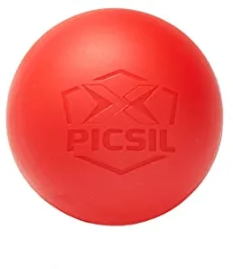 PICSIL - Pelota de Masaje Miofascial y Movilidad, Bola de Caucho Natural para Puntos de Gatillo, Fisioterapia y Recuperación Muscular en Espalda, Pies y Glúteos