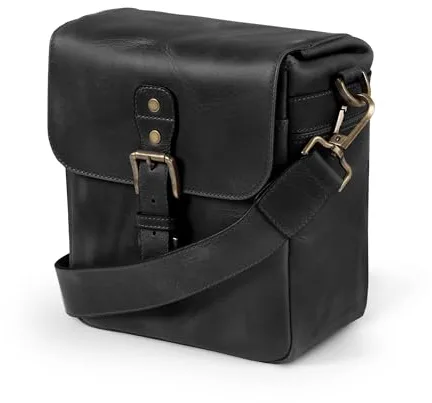 MegaGear MG1328 Para cámaras sin espejo, instantáneas y DSLR - Bolsa bandolera de cuero auténtico
