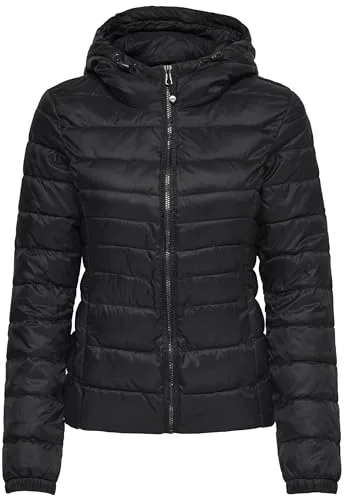 ONLY ONLTahoe Hood Jacket Mujer Chaqueta entre-tiempo Negro M 100% Nailon