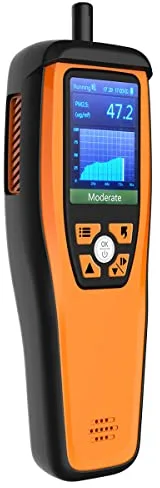 Temtop M2000 2nd Monitor de Calidad del Aire para PM2.5 PM10 Partículas Temperatura CO2 Humedad configurable Alarma de Audio Grabación Curva Fácil Calibración (M2000 2end)