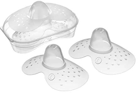 MAM Pezonera de Silicona SkinSoft, para la Irritación, Fácilmente Adaptable, Gran Aceptación y Agradable para la Piel del Bebé, Fácil de Limpiar y Sistema de Autoesterilización, Pack 2 uds, Talla L