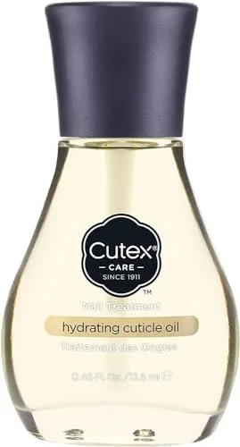 Cutex - Aceite Hidratante de Cutículas, con Aceite de Almendras Dulces y Vitamina E, Hidrata, Acondiciona y Repara las Uñas y las Cutículas, Mejora el Aspecto y Reduce la Sequedad - 13,6 ml