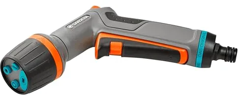 Gardena pistola de limpieza con boquilla Comfort ecoPulse™: pistola para una limpieza potente y que ahorra agua, con dispositivo de bloqueo (18304-20)