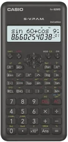 Casio FX-82MS-2-S-ET-B, Calculadora Científica, 1, Gris Oscuro