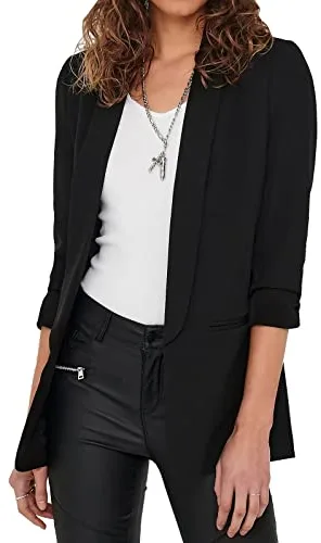 ONLY Onlelly 3/4 Life Blazer Tlr Noos, Blazer Mujer, Black, 42