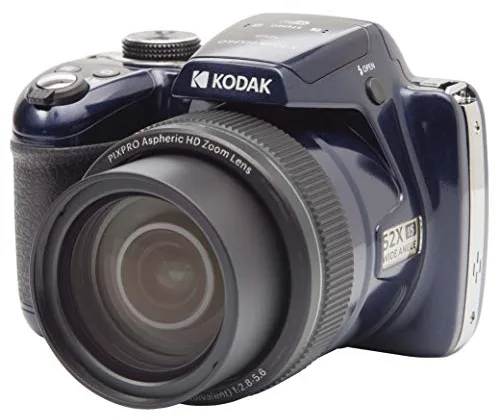 KODAK Pixpro AZ528 - Cámara Digital Bridge de 16 MP, Zoom óptico de 52x, Estabilizador óptico, Pantalla LCD de 3 Pulgadas, Vídeo Full HD 1080p, Batería Li-Ion - Azul Medianoche