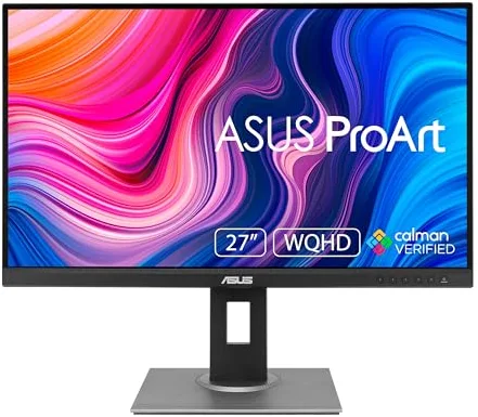 ASUS ProArt PA278QV - Monitor de 27'' WQHD (2560x1440, IPS, 16:9, USB 3.0x4, DisplayPort x1, DVI x1, HDMI x1, 5ms, 75Hz, Adaptive-Sync) Aluminio 100%, Color Negro