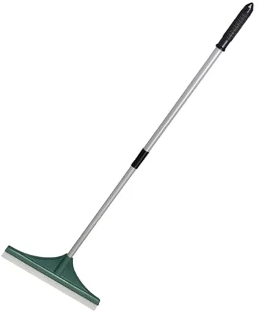 JARDIN202 - Rastrillo para peinar Barrer Césped Artificial Deluxe | Cepillo con Mango Incluido| Hojas | pelos