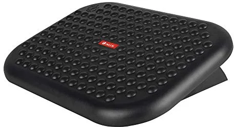 NGS FOOTNEST - Reposapiés Ergonómico de Altura Regulable, Reposapies para Oficina con Inclinación 0-15º y Base Antideslizante