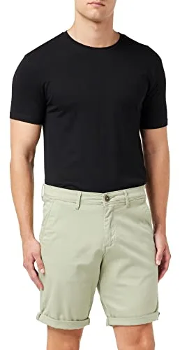 JACK & JONES Pantalones Cortos Chinos Ajustados para Hombre Cintura MediaCorte Regular, Color:Verde, Talla:L