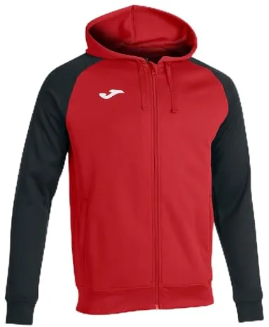 Joma Academy IV Sudadera con Capucha, Hombre, Rojo-Negro, L