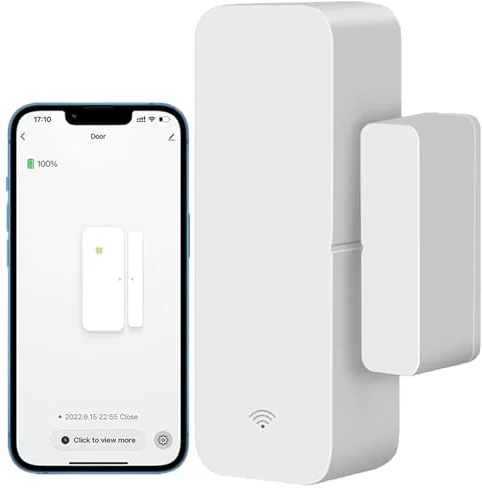Sensor de Puerta WiFi, Sensor de Ventana de Puerta Inteligente Tuya, Sensor de Ventana inalámbrico en Tiempo Real Compatible con Alexa Google, Sensor de Contacto Abierto de Puerta (1)