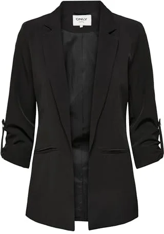 Only ONLKAYLE-ORLEEN 3/4 Blazer TLR Noos, Blazer De Las Mujeres, Black, 42